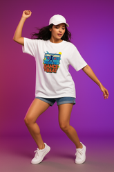 DANCE TO THE BEAT OVERSIZED T-SHIRT HEAVY GUAGE
