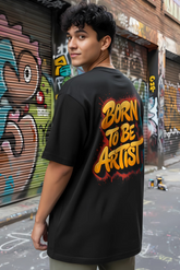 Born To Be Artist Oversized T-Shirt Heavy Guage