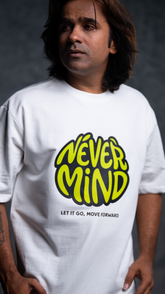 NEVER MIND OVERSIZED T-SHIRT HEAVY Gauge French Terry Cotton