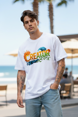 AISHTYYLE "Create Your Own Style" Oversized Tee