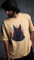 “Egyptian God Anubis Oversized Streetwear Tee